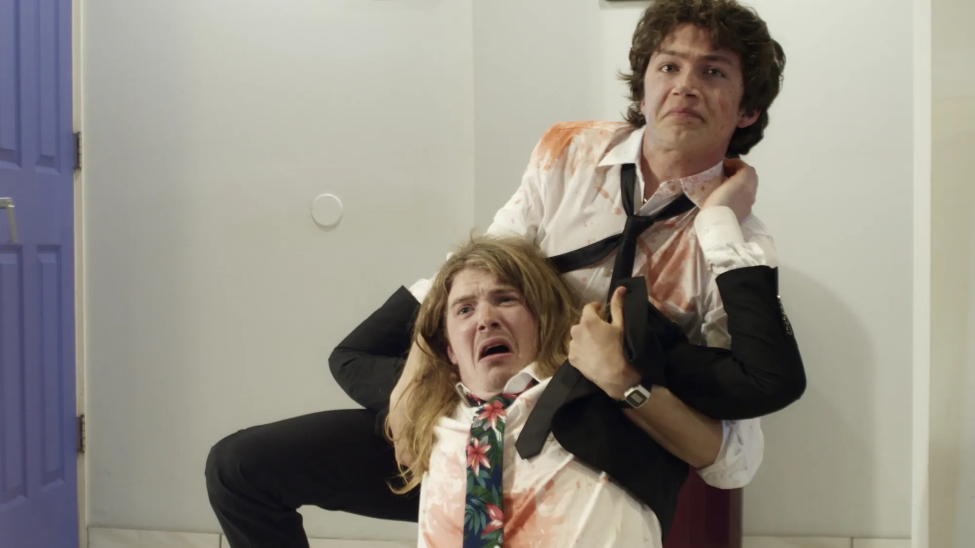 Still from Rendezvous, a comedy crime short film by Taro O'Halloran